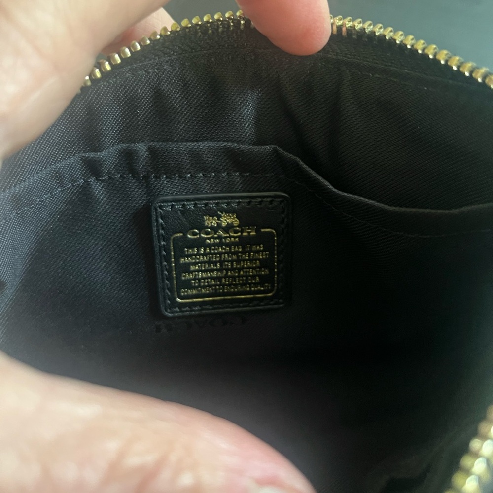 Never Used Coach Nolita Wristlet. Snake Embroidered Leather - Picture 5 of 8